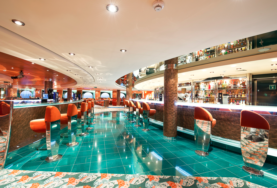 MSC Cruises bar and entertainment area