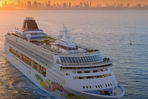 Norwegian Sky Cruise - aerial view